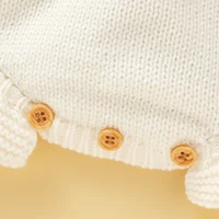 Knitted Acrylic Spaghetti Straps Sleeveless Baby Girls Summer Rompers Portable Infant Jumpsuit Toddler Bodysuit For 0-18 Months 6