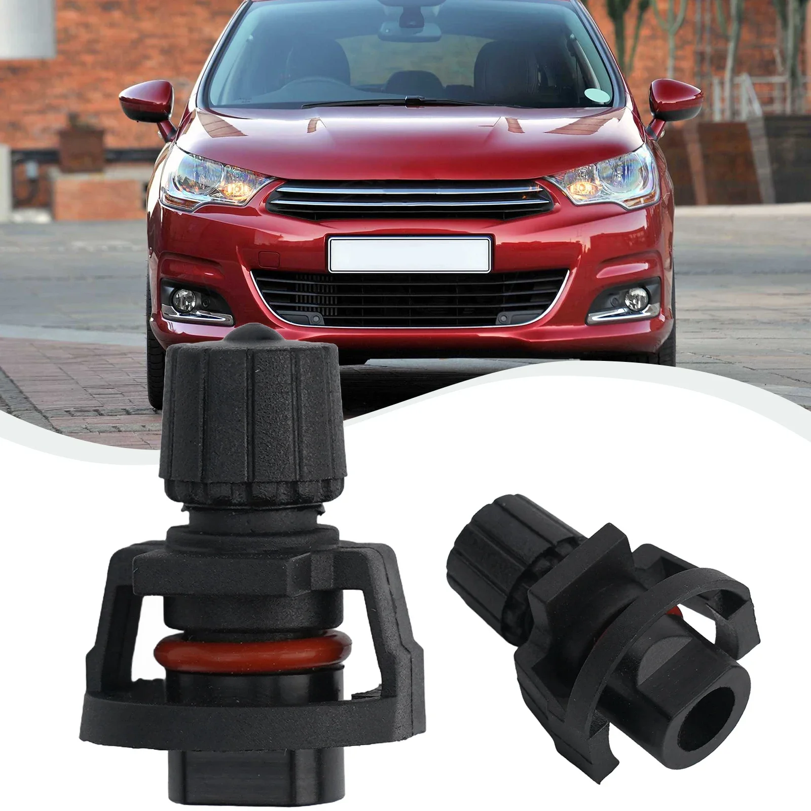 Car Coolant Thermostat Drain Cap Flange 1pc For 308 2008 3008 C3 C4 1323V3 1323.V3 Thermostat Water Connector Car Accessories