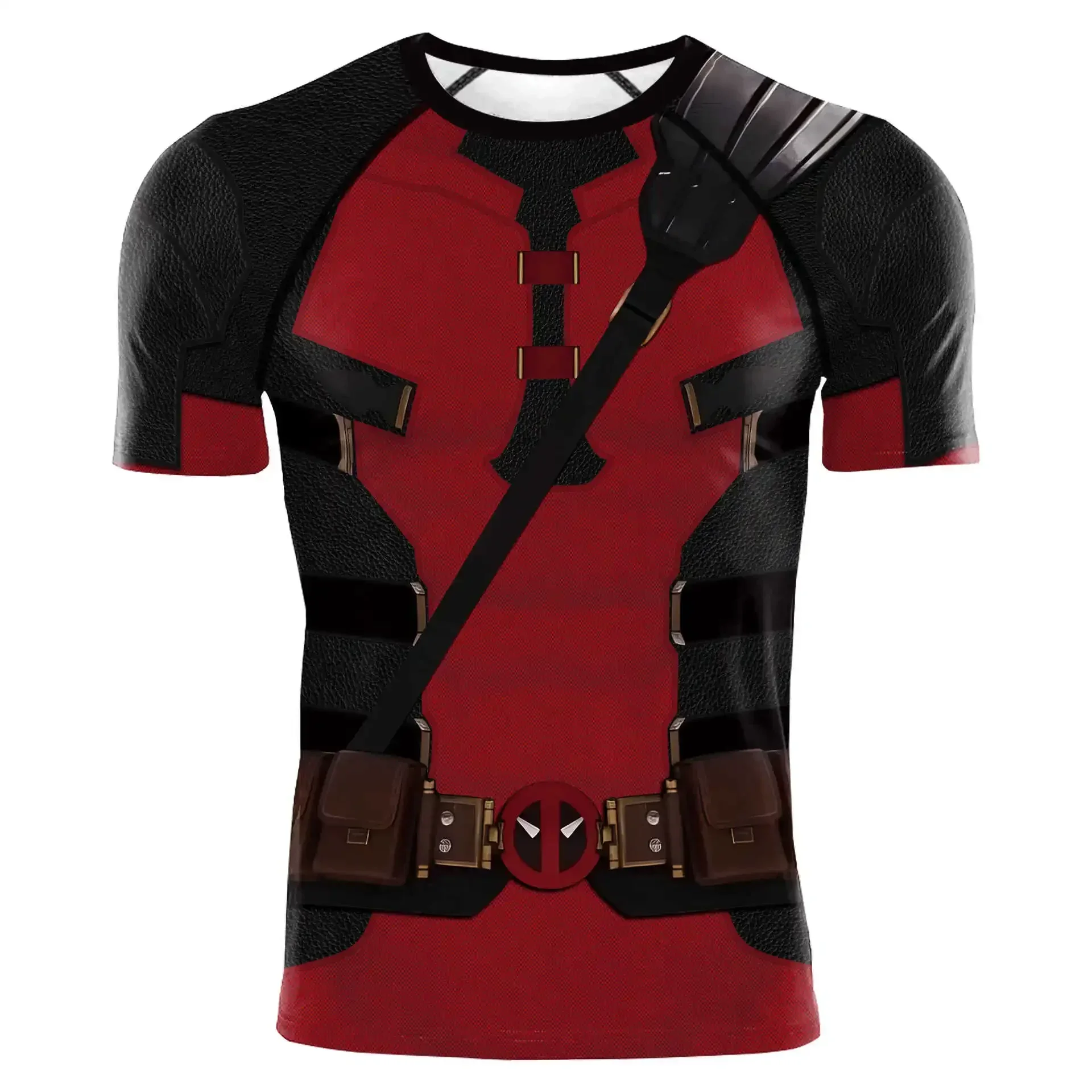 Deadpool Wolverine T Shirt Men 3 Costume Adult Kids Summer Short Sleeve Superhero Training Uniform Tracksuit Top