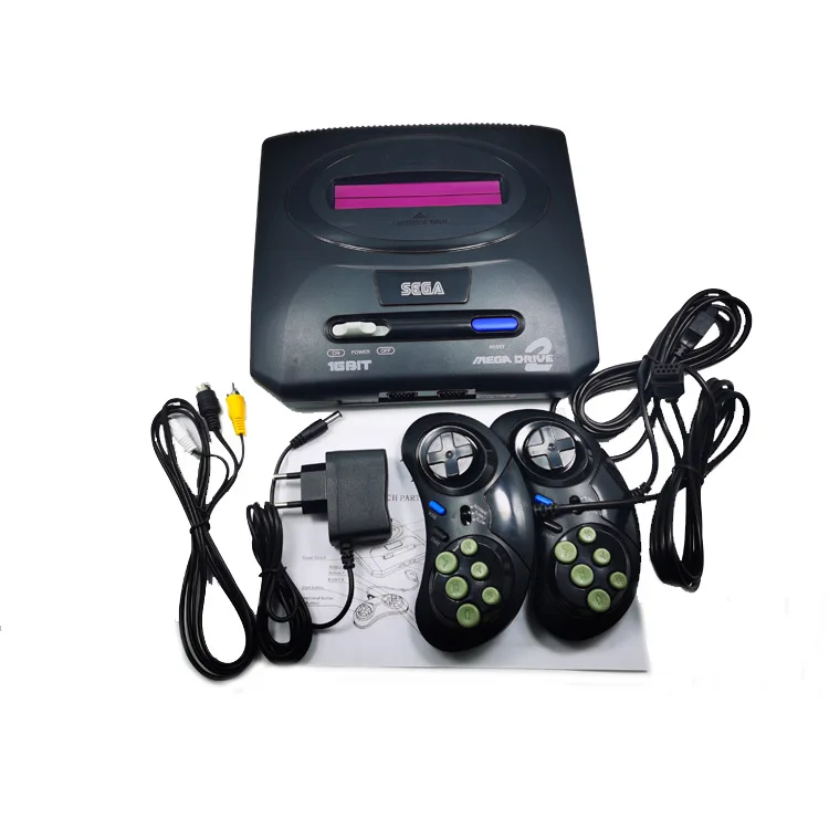 SEGA MD 2 비디오 게임 콘솔,  SEGA 게임 카트리지용, 클래식 게임용, 1,55 인 138 옵션, 1,196 인 1, 16 비트, 신제품