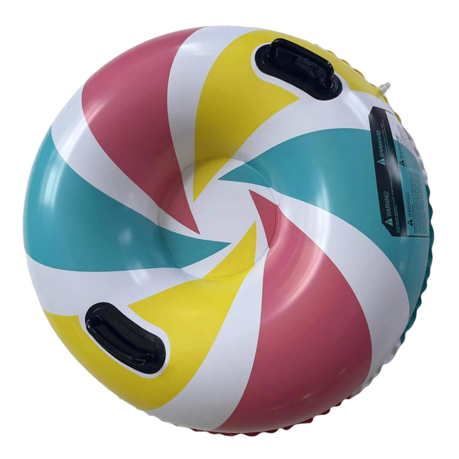 Inflatable Snow Tube Snow Sled Handles Sledge Circle Tire Tube Thickened Winter Sports Inflatable Skiing Circle Rings