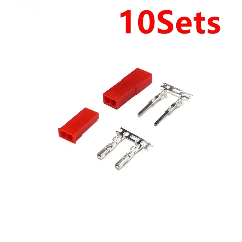 

10set/lot JST Connector Plug 2pin Female, Male and Crimps RC battery connector for Auto,E-Bike,boat,LCD,LED JST 2.54mm