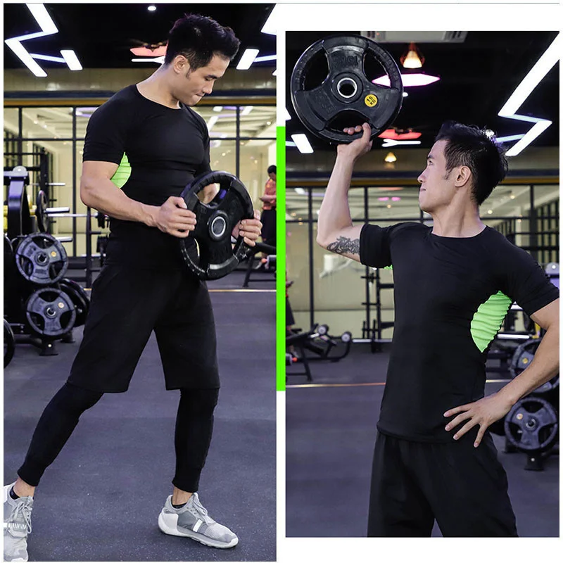 Men Sportswear Compression Sport Suits Quick Dry Running Sets Clothes Sports Joggers Training Gym Fitness Tracksuits Running Set
