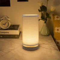 Simple moderne européen chambre décoration tissu Art petite lampe de Table créative Led lampe de chevet pour enfants 1