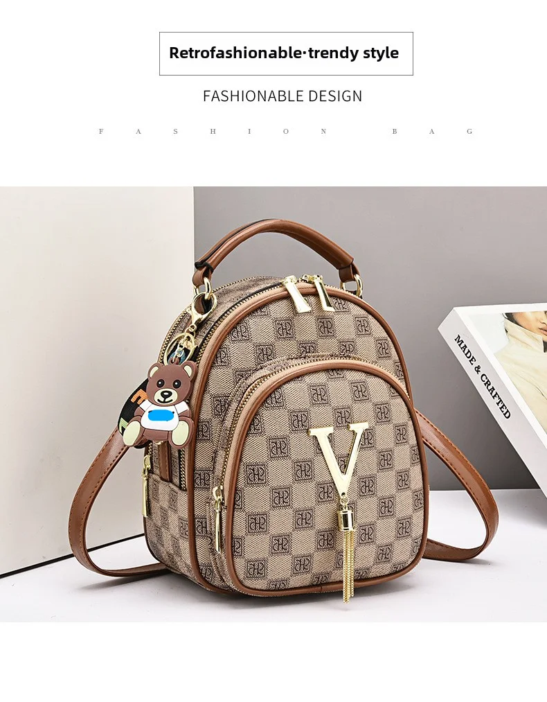 Classic Small Backpack For Women - Stylish Shoulder Messenger Bag_voghion.com