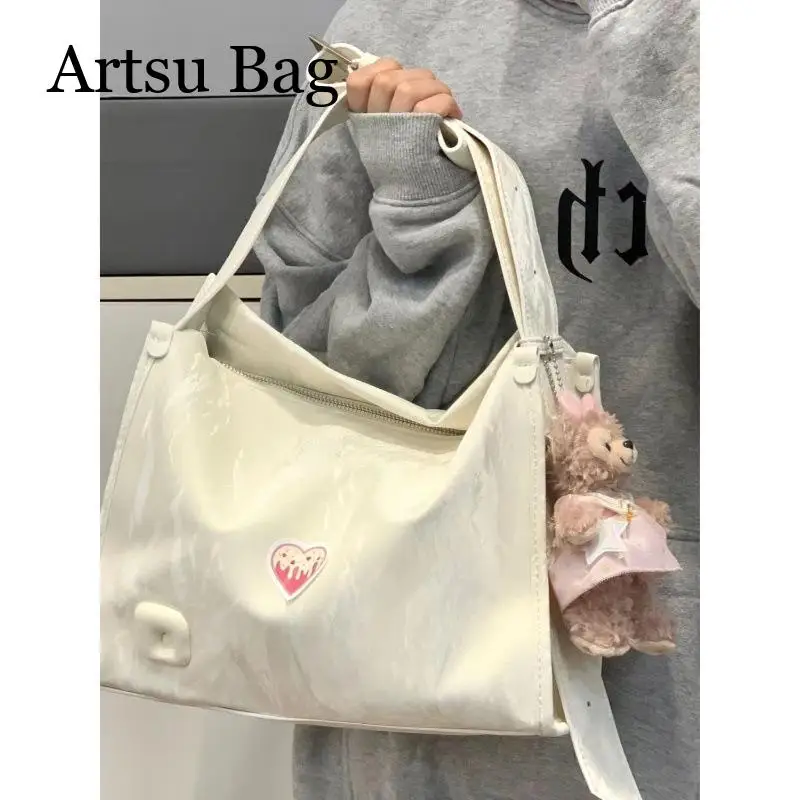 2024 New Fashion Large Capacity School and Class Underarm Bag Trendy Versatile Commuting Tote Bag for Female