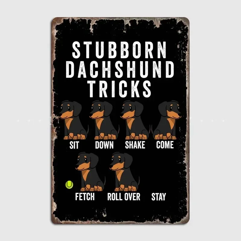 

Прикидные таксы, винтажные металлические жестяные знаки и таблички, изготовленные с потрясающими художественными плакатами, идеальный Настенный декор для любителей домашних животных