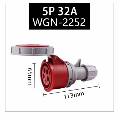 32A 3 Pólo 4 Pólo 5Pin Wall