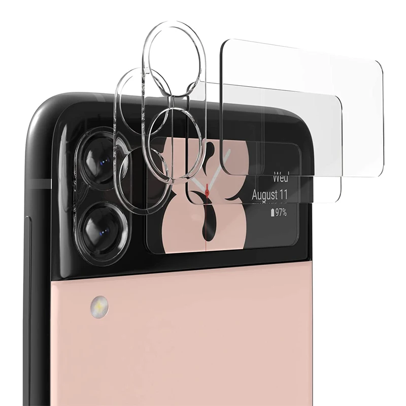 Per Samsung Galaxy Z Flip 4 Flip3 5G 2022 Protezione Dell'Obiettivo Della Fotocamera Flip4 Vetro Temperato A Copertura Totale Per Samsung Z Flip4/Z Fl