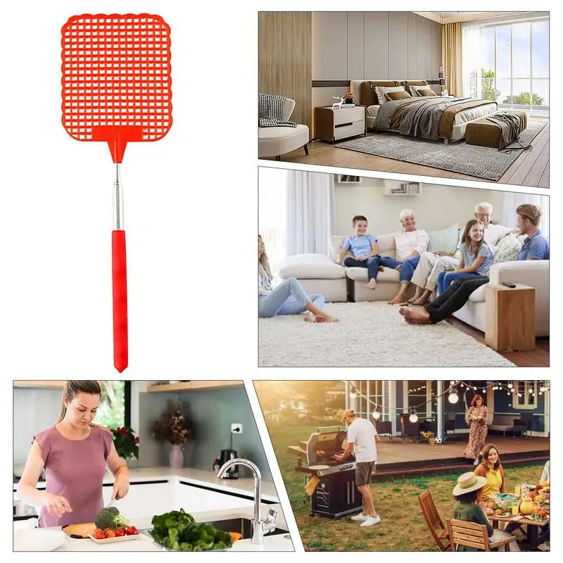 Fly Swatter For Indoors Retractable Home Fly Swatter Retractable Design Swatting Tool For Bedroom Living Room Home And