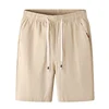 Summer Linen Shorts Men Casual Shorts Trunks Fitness Beach Shorts Man Breathable 100% Cotton Short Trousers 5