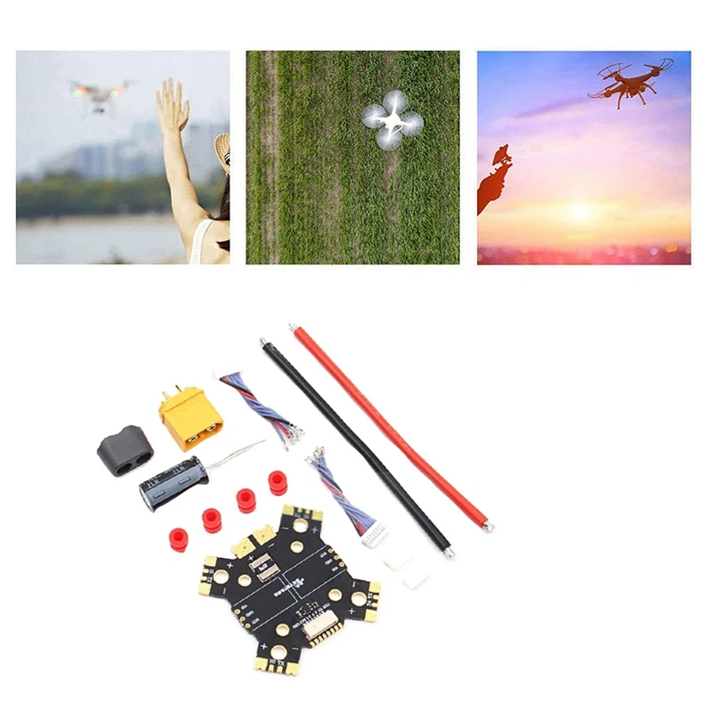 SKYSTARS PDB XT60 전원 분배 보드, FPV 드론 쿼드콥터, PDB XT60 전원 허브용, 4X25A, 4X30A