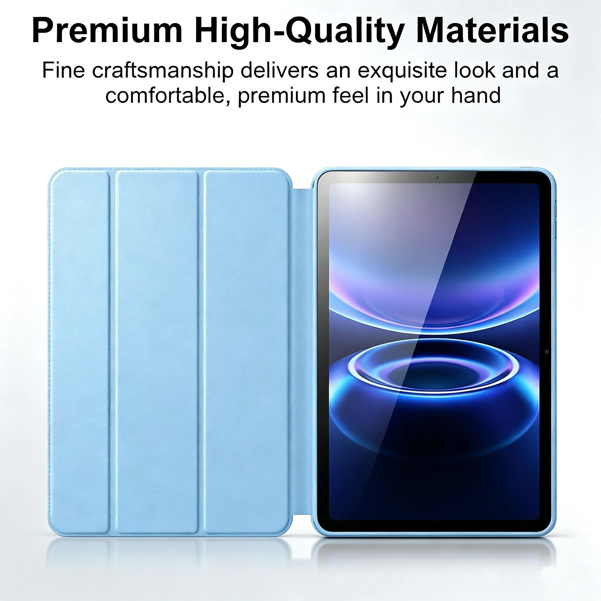 Premium PU Leather Stand Cover with Magnetic Auto Sleep/Wake