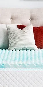 Gel Infused Memory Foam Mattress Topper – Cooling Full Mattress Pad