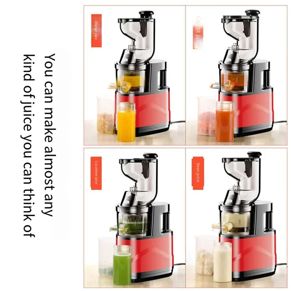 7 inch Slow Cold Press Masticating Juicer with Large Feed Chute for Vegetables and Fruits,fruit juicer
