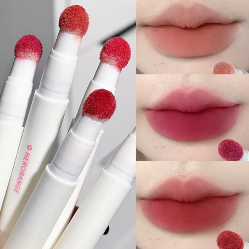 

5colors Velvet Matte Lip Gloss Waterproof Lasting Soft Nude Liquid Lipstick Cream Non-stick Cup Cheek Lips Tint Makeup Cosmetics