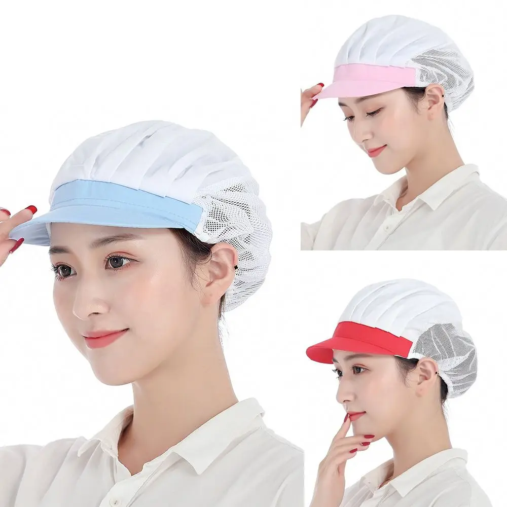 

Food Servicer Chef Cap Chic Work Wear Cooker Kitchen Visors Breathable Dustproof Work Hat Hotel Restaurant Canteen