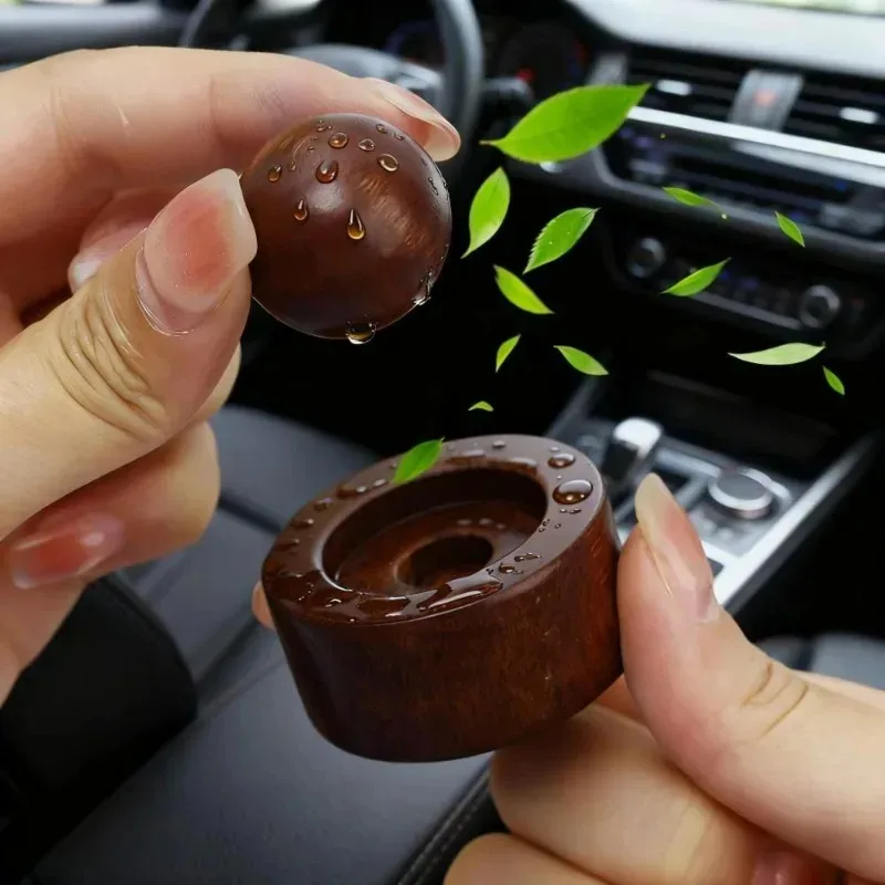 Solid Wood Spherical Essential Oil for Fragrance Enhancement Home Bedroom Aromatherapy Eliminate Room Odor with Home Decoration