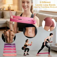 5PCS Portable Resistance Bands Set Elastic Workout Bands for Strength Training Yoga Pilates Gym - Image 5