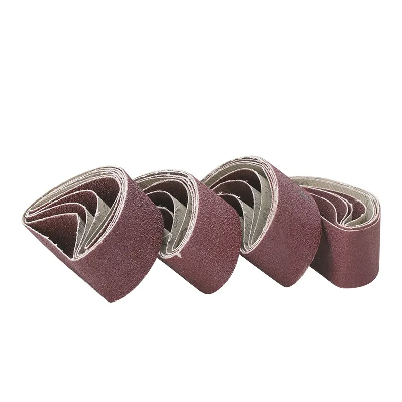 CMCP 5pcs Sanding Belts 75x533mm 40/60/80/120 Grit Sander File Belt Set Abrasive Tools Accessories