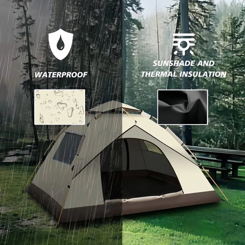 Camping Tent Outdoor Folding Portable Waterproof Automatic Setup For Beach Picnic Barbecue