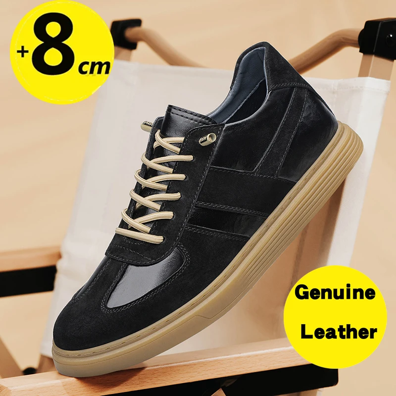 Lift Sneakers Men Elevator Shoes Summer Designer Hidden Heels Heighening Shoes For Male Wedges Insole 6CM Casual Height Shoes 3
