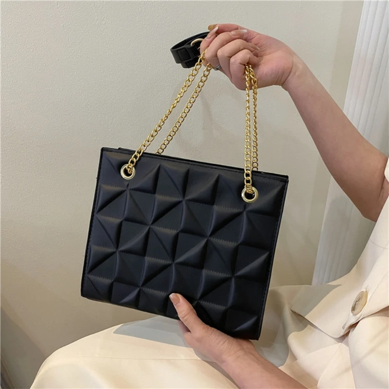 

Trendy Shoulder Bag for Ladies Elegant Underarm Bags Handbag with Chain Strap