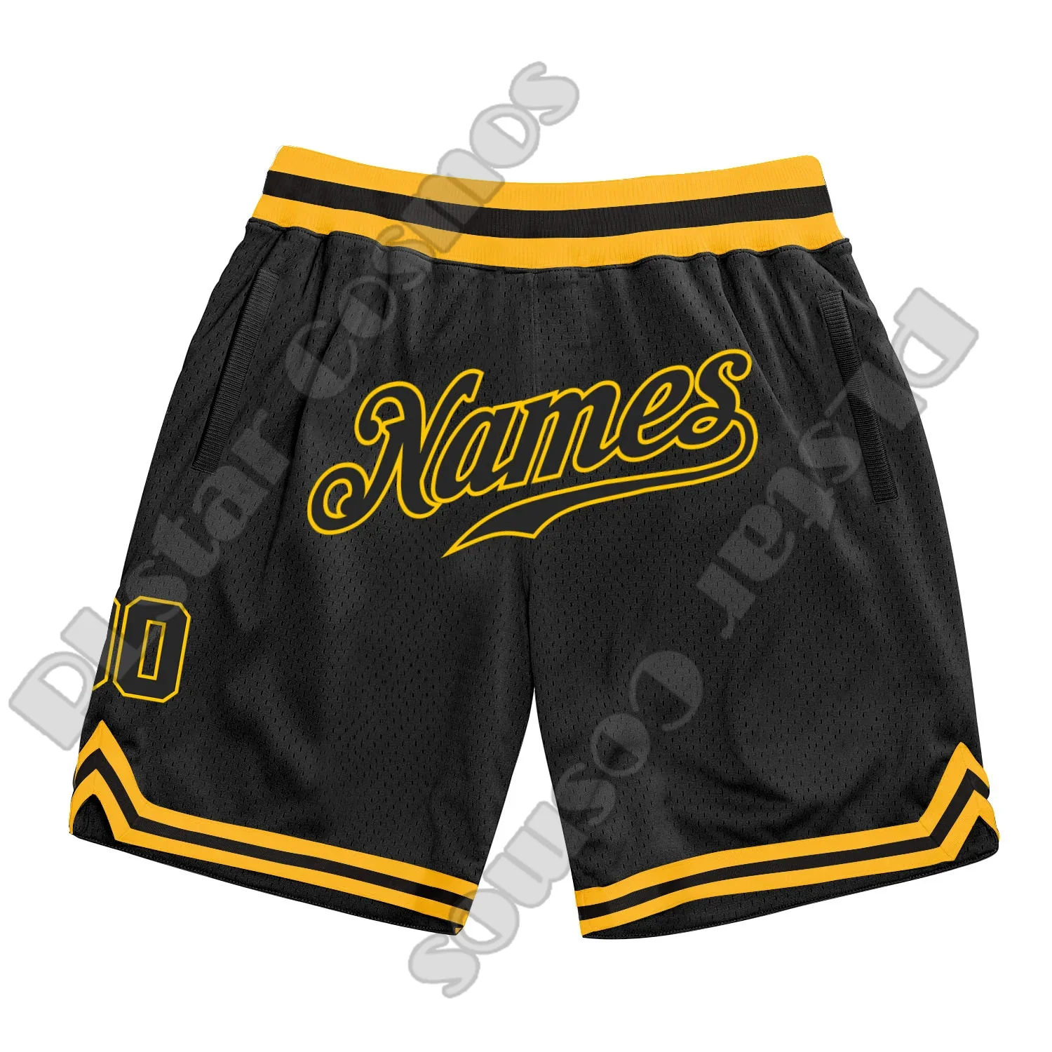 Custom Name Team Number Basketball Shorts Pants Retro Breathable Mesh Sportswear Vintage 3DPrint Summer Harajuku Drop Shipping A 5