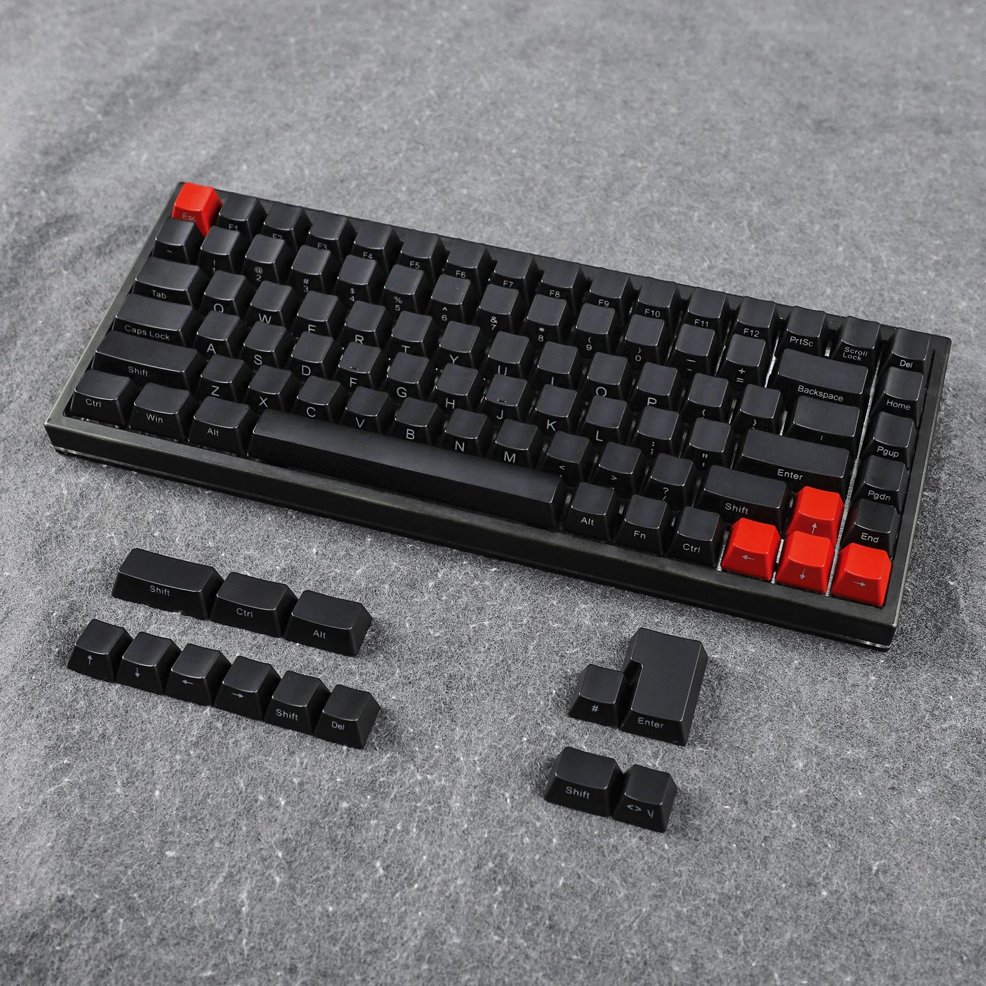 Brilho Lateral do Iso do Ymdk-abs Ansi Através do Keycap Espessura de 1.5 mm Ajuste para Ymd75 Kbd75 Keycool 84 Kbd67 Xd64 Gk64 Somente Keycap