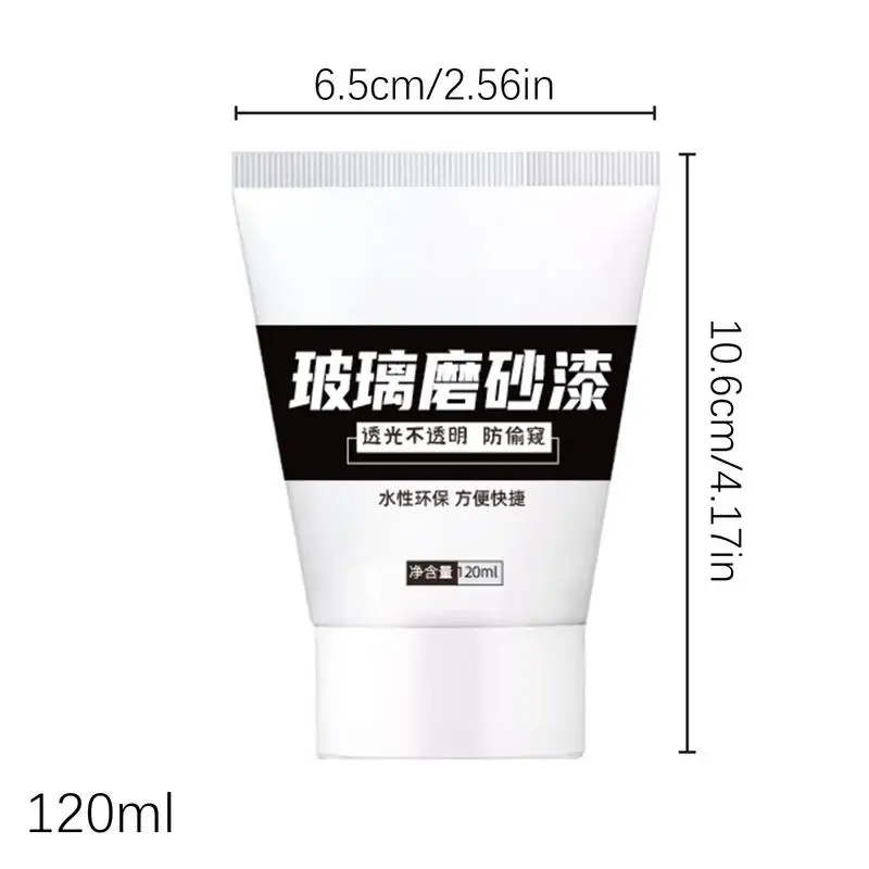 Window Privacy Paint UV Resistant Glass Frosting Kit 120ml Waterproof Frosting Glass Varnishes Privacy Protection Paint For