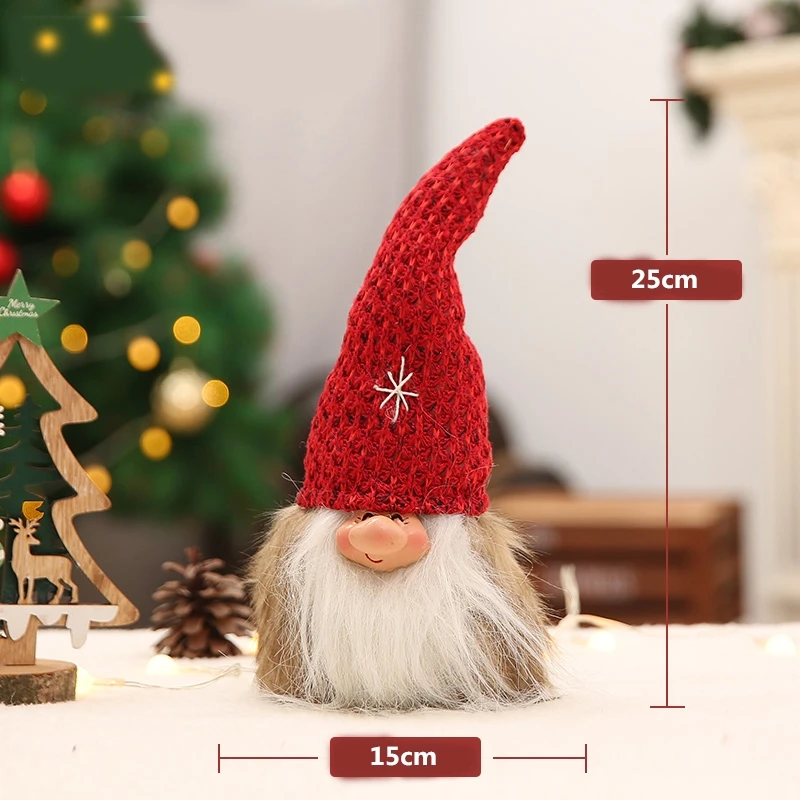 thumbnail image 1 of Adornos navideños para el hogar, muñeco grande de Papá Noel, regalo de Navidad para niños, decoración de árbol de Navidad, suministros para fiestas de bodas, 1 of 5