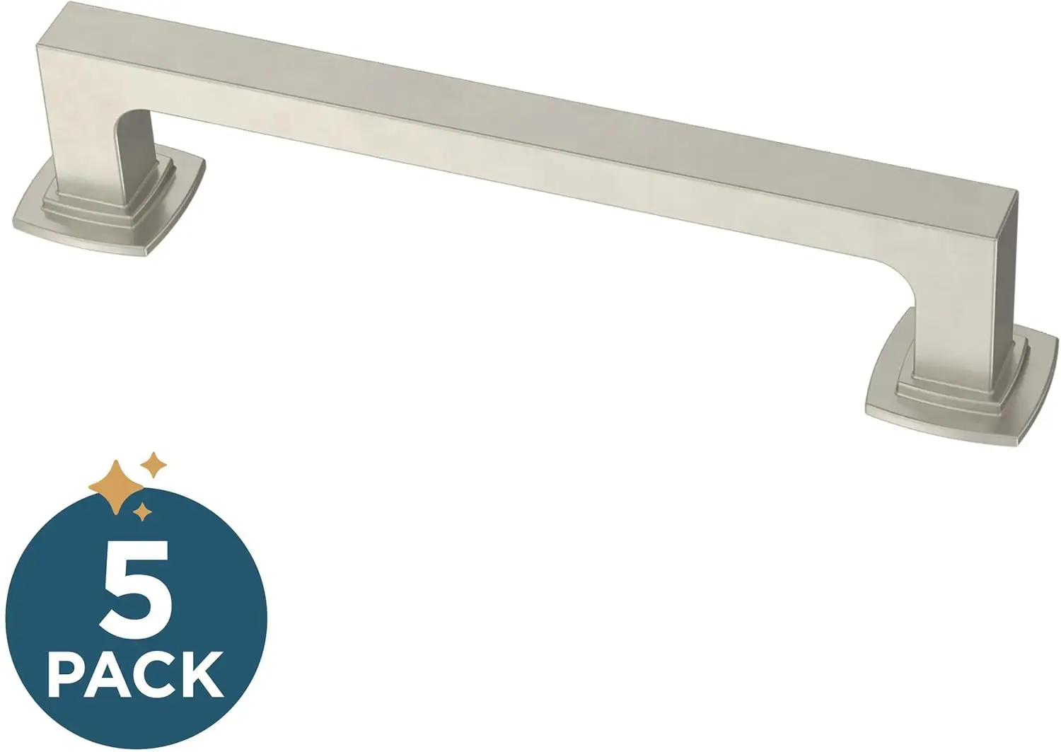 (1-Pack) Cabinet Handles 5-1/16" Hole to Hole Satin Nickel Kitchen Cabinet Pulls Drawer Handles Cabinet Hardware