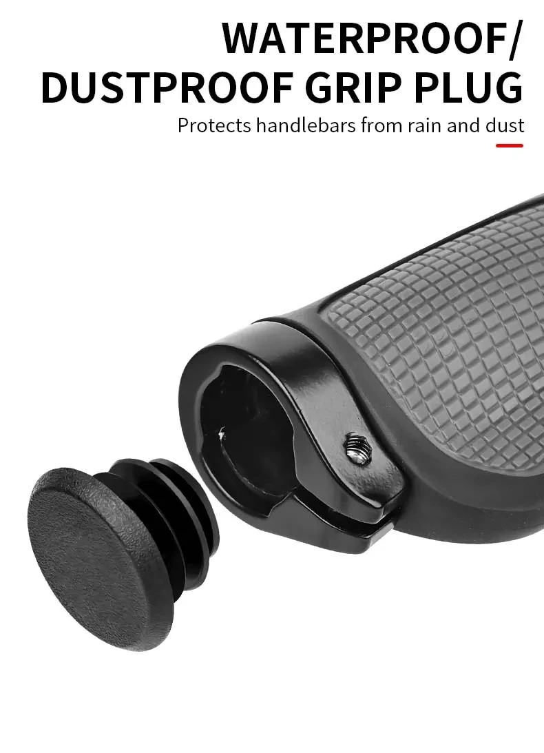Ergonomische, stoßfeste Rennrad-Lenkergriffe, rutschfeste Silikon-MTB-Griffe, bequemer Fahrradlenker – Detail 5