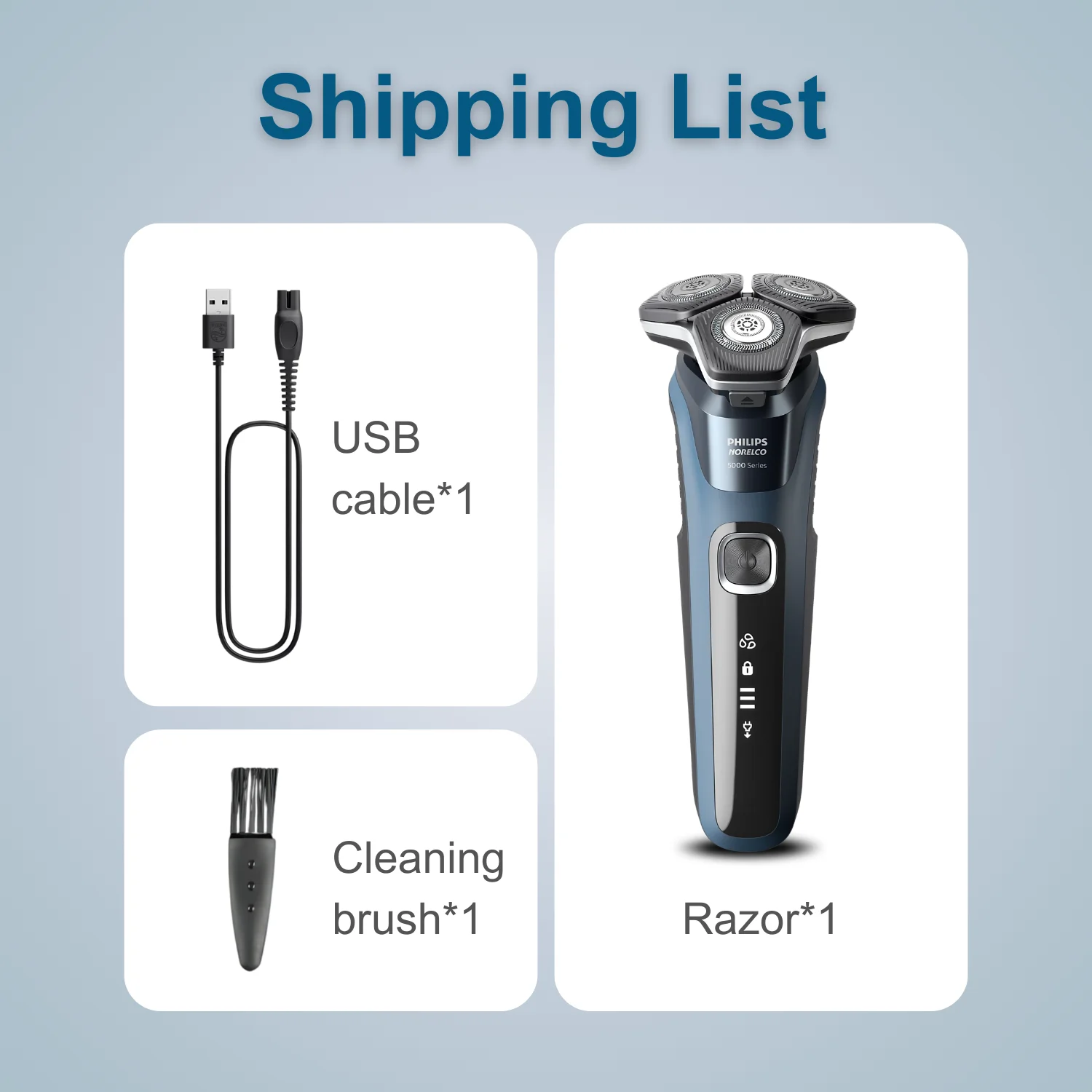 Philips Norelco S5880, Wet/Dry, SteelPrecision Blades, Power Adapt Sensor, 360-D Flexing Heads, Quick Charge