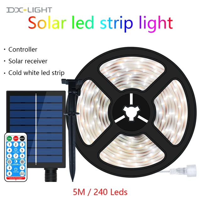 Outdoor Solar Powered LED Strip Lights Lighting4Home