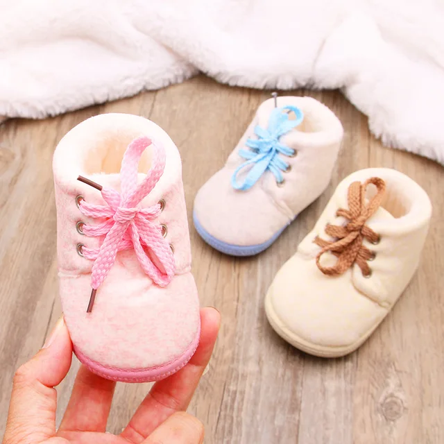 0-1 Years Old Baby's Cotton Shoes 2022 Autumn Winter Baby Shoes For Baby Girls Boys Suede Warm Toddler Soft Bottom Firstwalkers 4