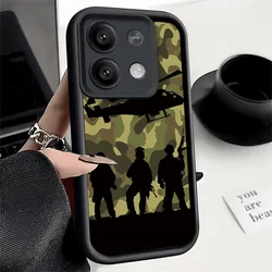 Camouflage Military Pattern Shockproof Phone Case for Xiaomi Poco M5S (KHTY00094A)