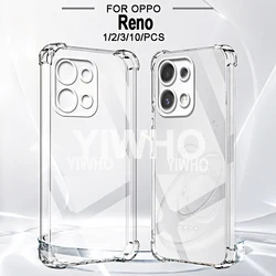 Transparent Shockproof TPU Case - Luxury Full Clear Cover for OPPO Reno11 F (Clear)
