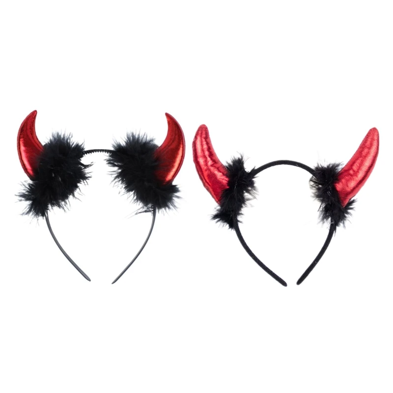 

Adult Children Halloween Devil Headband Cosplay Costume Fancy Party Glitter