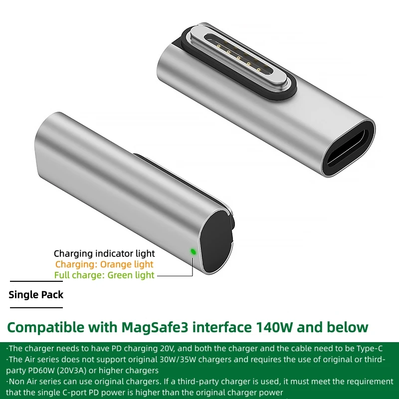 ตัวเลือกสินค้า อะแดปเตอร์ชาร์จ MacBook 100W ชาร์จเร็ว พร้อมแม่เหล็ก