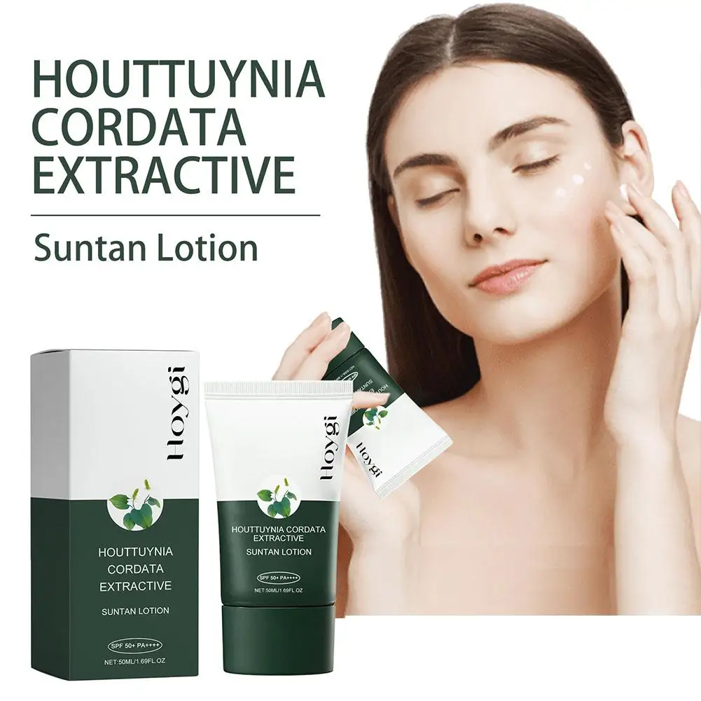 

50ml Long Lasting Moisturizing Toner Emulsion Nourishing Houttuynia Skin Face Suntan Deep Cordata care Lotion Essence B6X7