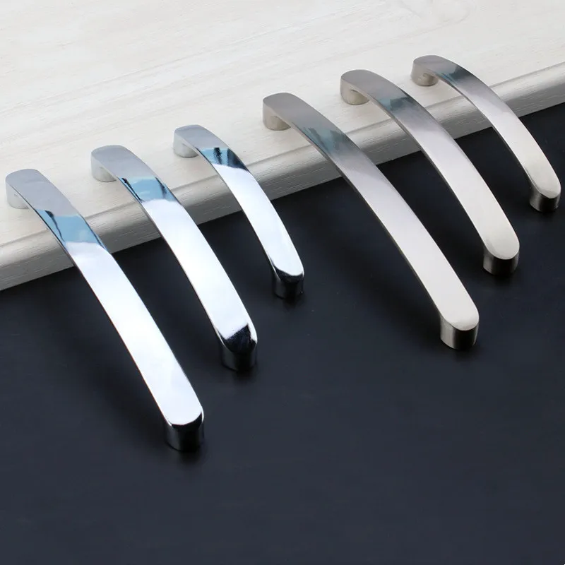 Cabinet Handles Knobs Aluminum Alloy Door Kitchen Knobs Brushed Cabinet Pulls Drawer Modern Furniture Handle Hardware