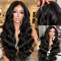 Perruque en cheveux humains vietnamiens, densité 230%, avec dentelle frontale 13x4, dentelle frontale transparente HD 13x6, effet Body Wave et Water Wave, pré-épilée, 30 38 pouces, perruque 360 Full Lace 4