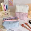 Soft Multifunctional Cosmetic Bag Organizer Large Capacity Pink White Blue Plush Makeup Bag Pencil Case Cute Student Storage Bag 2