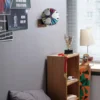 Ball Stand Holder for Basketball Wall Mount Football Display Stand Wood & Metal Storage Rack for Volleyball Softball Scarves 4