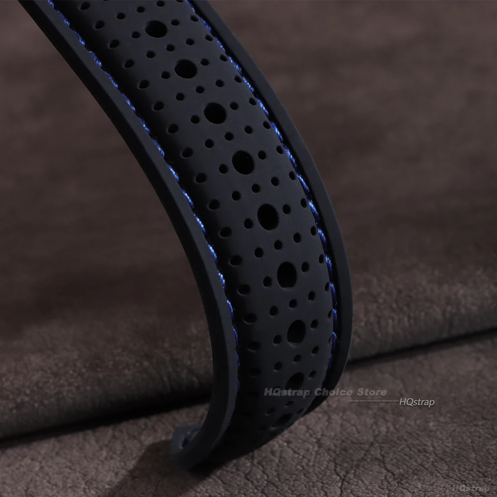 Breathable Waterproof Silicone Watch Strap - Soft Rubber Universal Replacement Bracelet