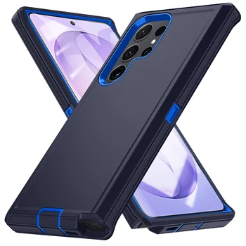 Military Armor Shockproof Phone Cases For Samsung S26 Ultra S24 Plus S23 FE S22 S21 S20 S25 Ultra Hard PC+TPU Bracket Back Cover 1