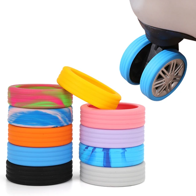 Silicone Luggage Wheels Protector Cover, Anti-slip Shock Absorption Luggage  Caster Shoes, Reduce Noise Wheel Wear, Travel Accessories - Temu Belgium