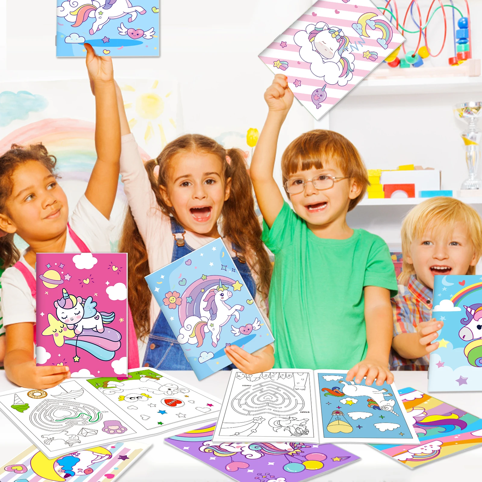 24-Pack Magic Horse Mini Coloring Books 3