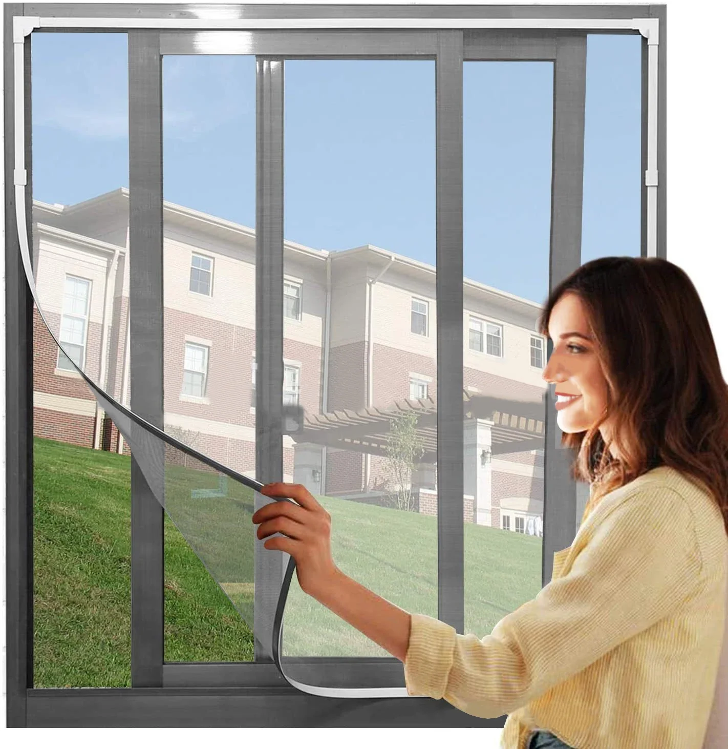 magnetic screen door mosquito net 2